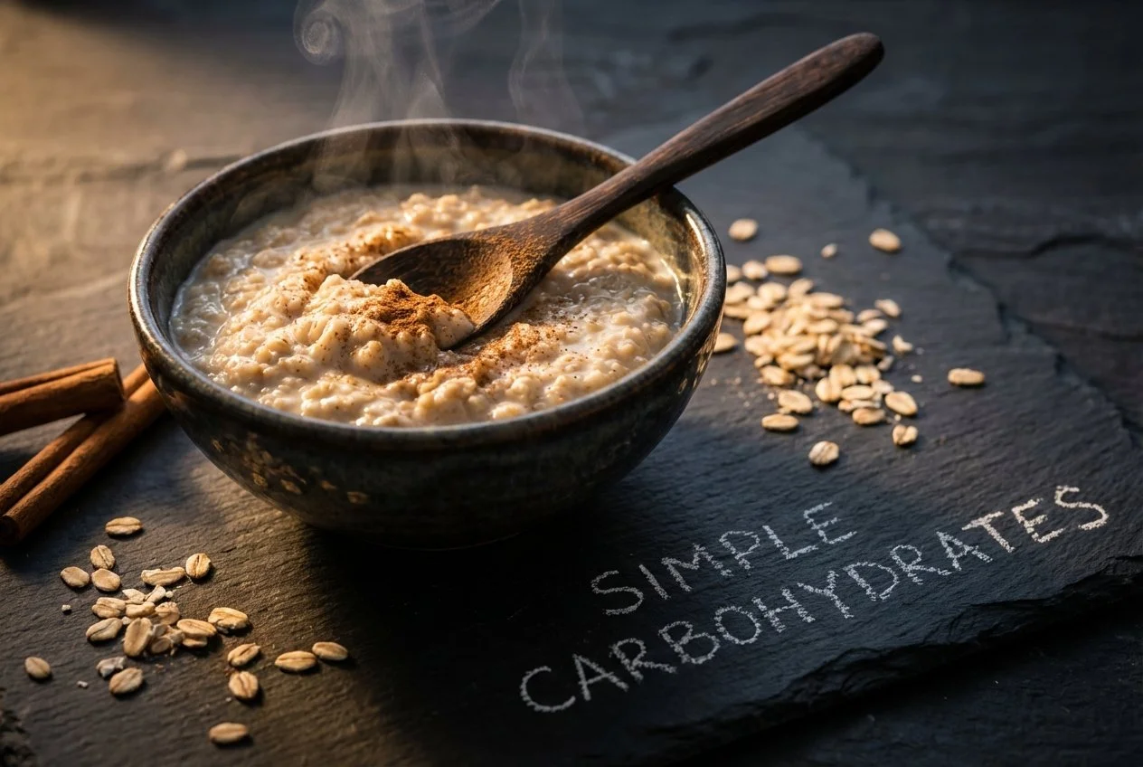   Simple carbs break down quickly, flooding the system like rush-hour traffic.  